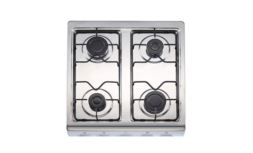 White 20 Inch Wide 4 Burners Gas Oven