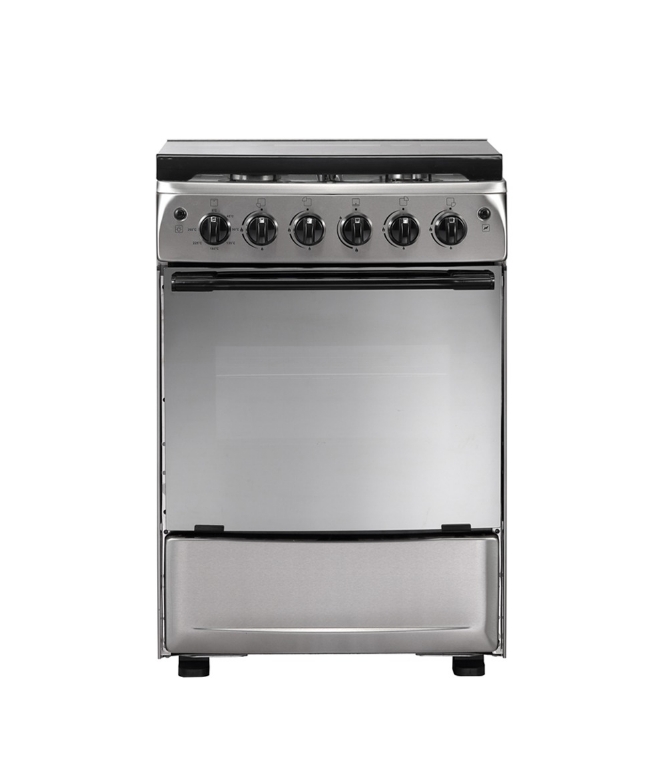 Silver Freestanding Gas Stove and Oven