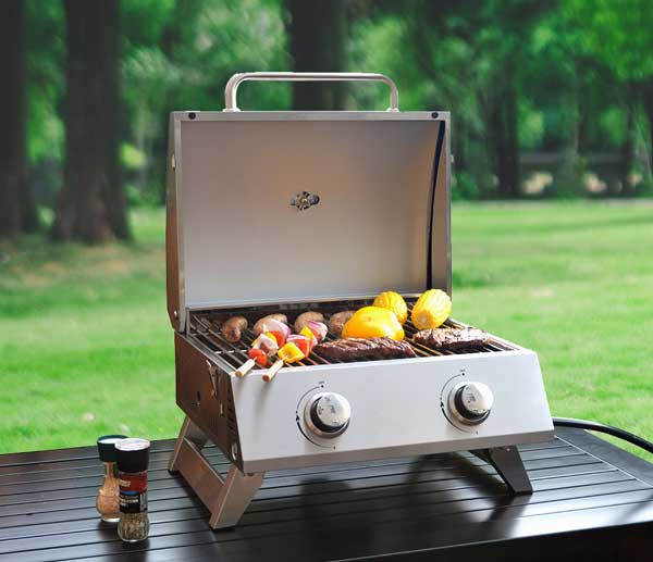 portable 1 burner table top gas grill